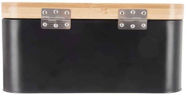 Black Chlebovka 30 x 19,5 x 14,5 cm, plechová, černá ORION 152466