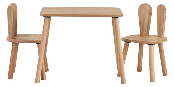 Set dětský stolek a 2 židle Tavosan (ořech). Akce -18%