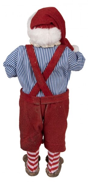 Figurka Santa Clause s horkou čokoládou a knížkou – 28 cm
