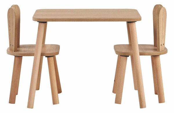 Set dětský stolek a 2 židle Tavosan (ořech). Akce -18%