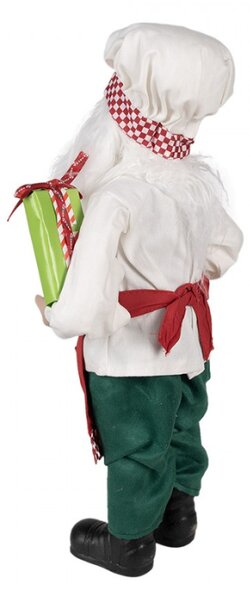 Figurka Santa Clause s perníčkem a dárečkem – 46 cm