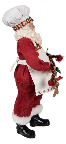 Figurka Santa Clause s vánočním řetězem – 28 cm