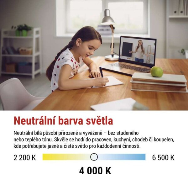 EMOS LED žárovka Classic MR16 bílá / GU10 / 1,3 W (16 W) / 150 lm / neutrální bílá 1525730434