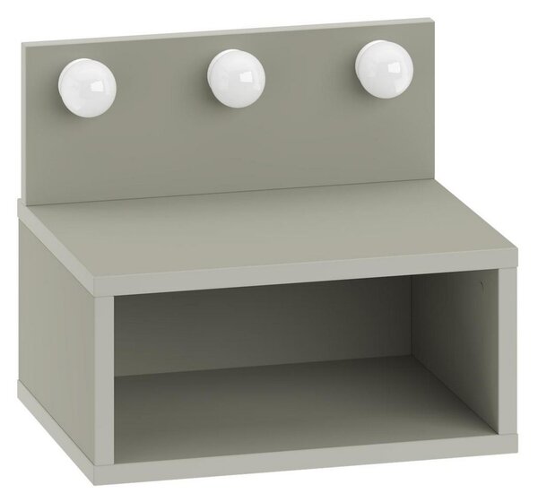 Noční stolek Toreo (šedozelená). Akce -24%