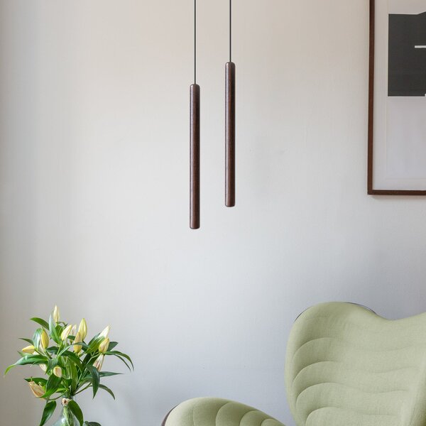 Závěsná svítidlo UMAGE, Chimes Tall, Dřevo, Obývací pokoj, Dřevo, Skandinávský