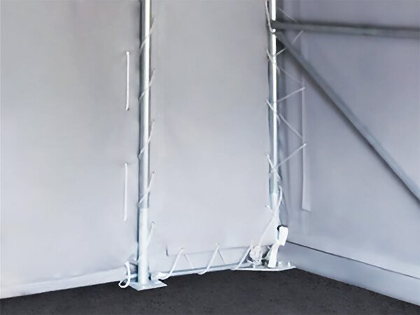 Mobilní skladová hala 6x8m PVC 720HD Professional barva Šedá