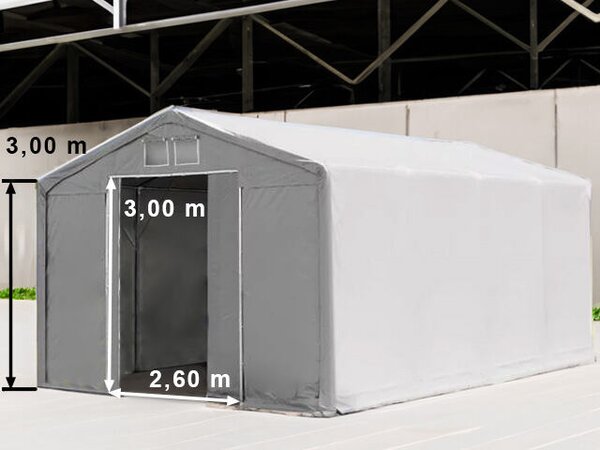 Mobilní skladová hala 6x8m PVC 720HD Professional barva Šedá