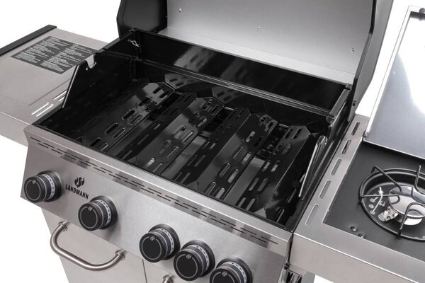 Black 4.1. Inox Plynový gril LANDMANN 15482