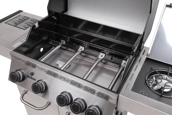 Black 4.1. Inox Plynový gril LANDMANN 15482