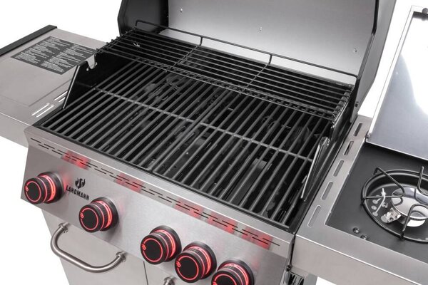 Black 4.1. Inox Plynový gril LANDMANN 15482