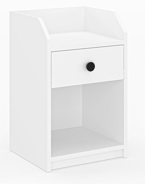 Noční stolek Urulu (bílá). Akce -20%