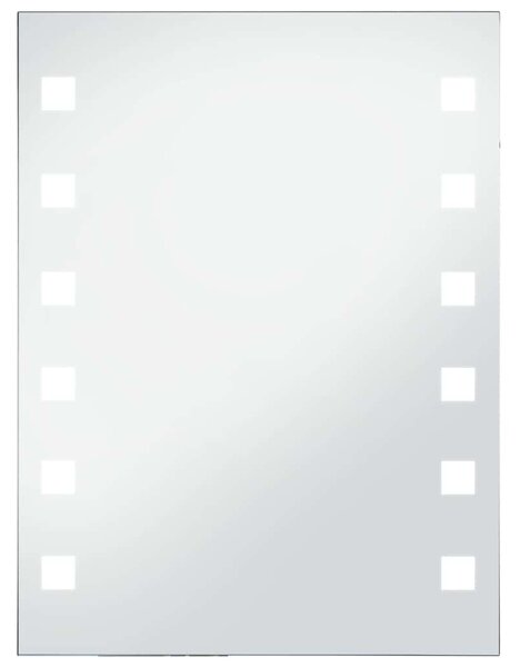 Koupelnové nástěnné zrcadlo s LED osvětlením 60 x 80 cm 144700