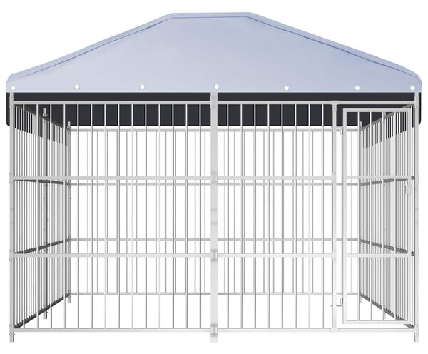 Venkovní psí kotec se střechou 300 x 300 x 200 cm 144625