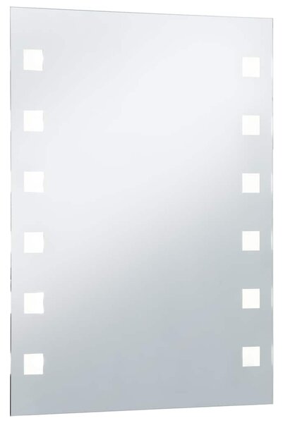 Koupelnové nástěnné zrcadlo s LED osvětlením 60 x 80 cm 144700