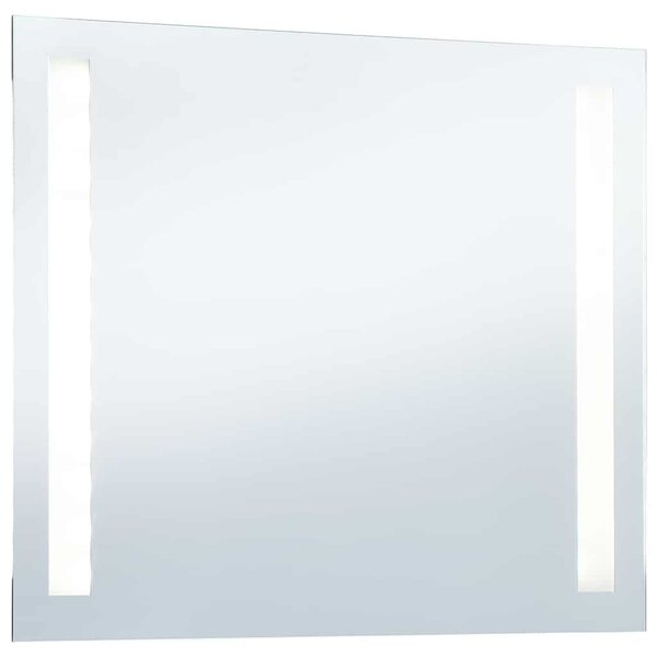 Koupelnové nástěnné zrcadlo s LED osvětlením 80 x 60 cm 144706