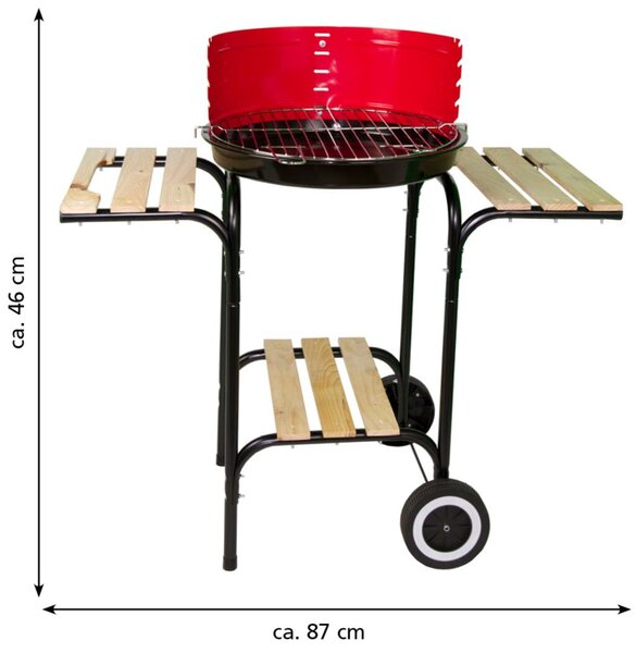 Grilovací vozík kulatý Ø 45 cm LANDMANN 13758