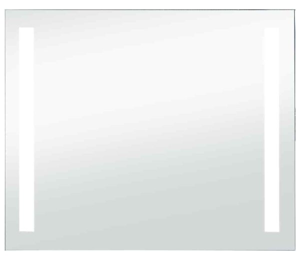 Koupelnové nástěnné zrcadlo s LED osvětlením 80 x 60 cm 144706