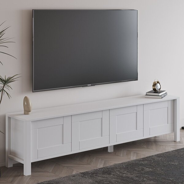 TV stolek/skříňka Vasel (bílá). Akce -18%
