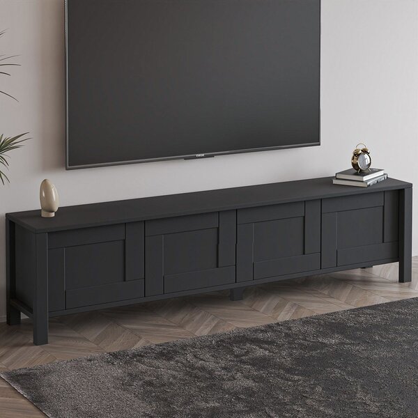TV stolek/skříňka Vasel (antracit). Akce -18%