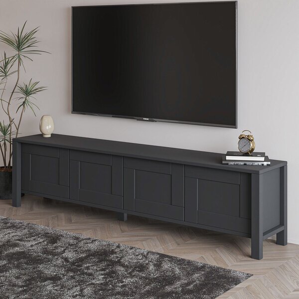 TV stolek/skříňka Vasel (antracit). Akce -18%