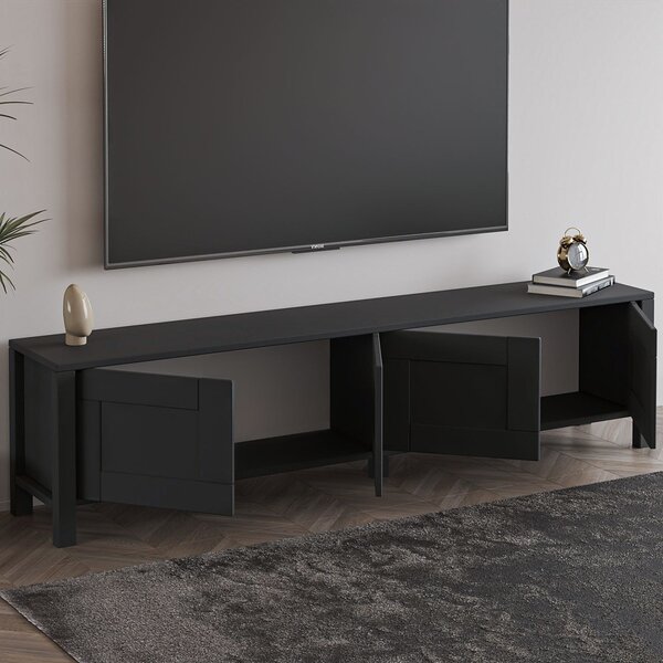 TV stolek/skříňka Vasel (antracit). Akce -18%
