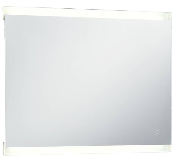 Koupelnové zrcadlo s LED světly a dotykovým senzorem 80 x 60 cm 144733