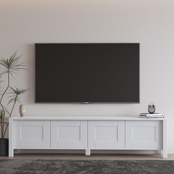 TV stolek/skříňka Vasel (bílá). Akce -18%