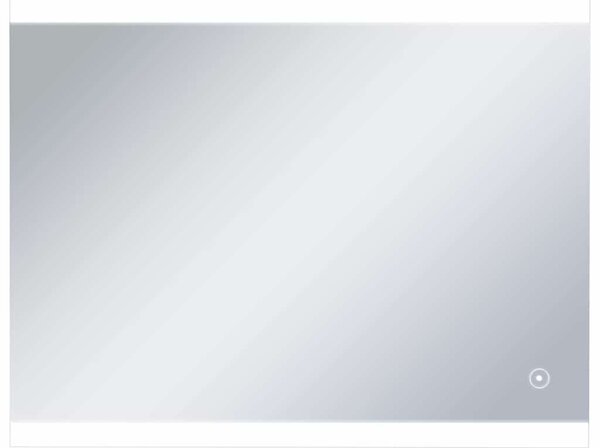 Koupelnové zrcadlo s LED světly a dotykovým senzorem 80 x 60 cm 144733