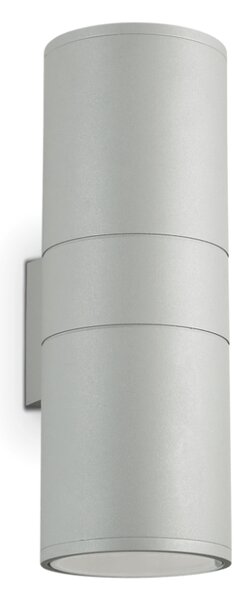 Exteriérové ​​nástěnné svítidlo Ideal lux 163604 GUN AP2 BIG GRIGIO 2xE27 60W IP54 IP54