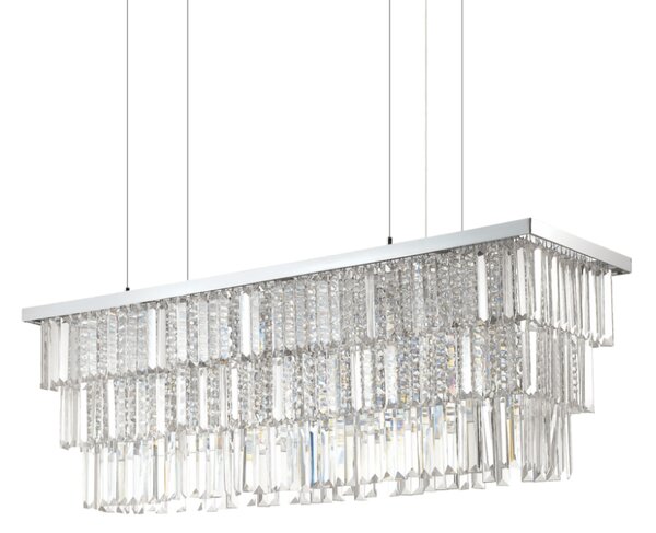 Závěsné svítidlo Ideal lux 166360 MARTINEZ SP8 CROMO 8xE14 40W chrom
