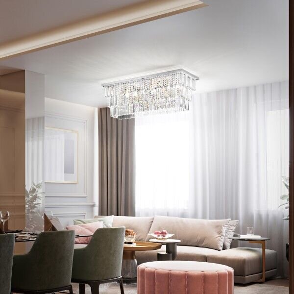 Stropní svítidlo Ideal lux 166285 MARTINEZ PL8 CROMO 8xE14 40W chrom