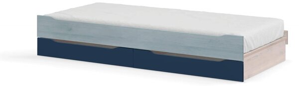 Čilek Patrová postel pro 3 děti 90x200 cm s úložným prostorem (schody) Trio Studio