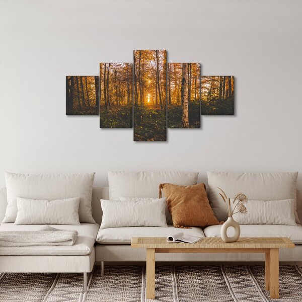 Obraz podzimního lesa (125x70 cm)