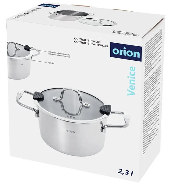 Venice Kastrol s poklicí 2,3 l, nerezový ORION 113372