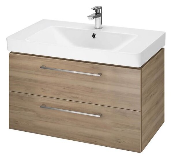 Cersanit - SET B280 LARA MILLE SLIM 60 (SKŘÍŇKA + UMYVADLO), Ořech, S801-319-DSM