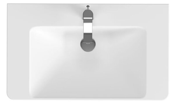 Cersanit - SET B350 LARA MILLE 80cm (SKŘÍŇKA + UMYVADLO), Šedá, S801-340-DSM