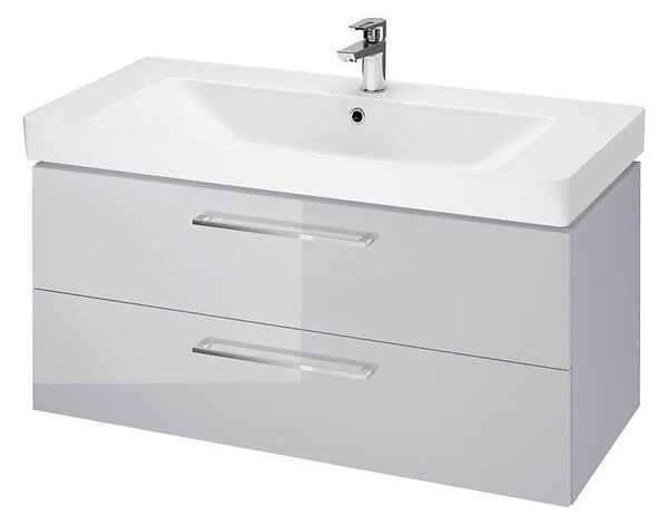 Cersanit - SET B332 LARA MILLE 100cm (SKŘÍŇKA + UMYVADLO), šedá, S801-332-DSM
