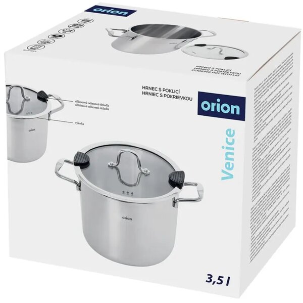 Venice Hrnec s poklicí 3,5 l, nerezový ORION 113377