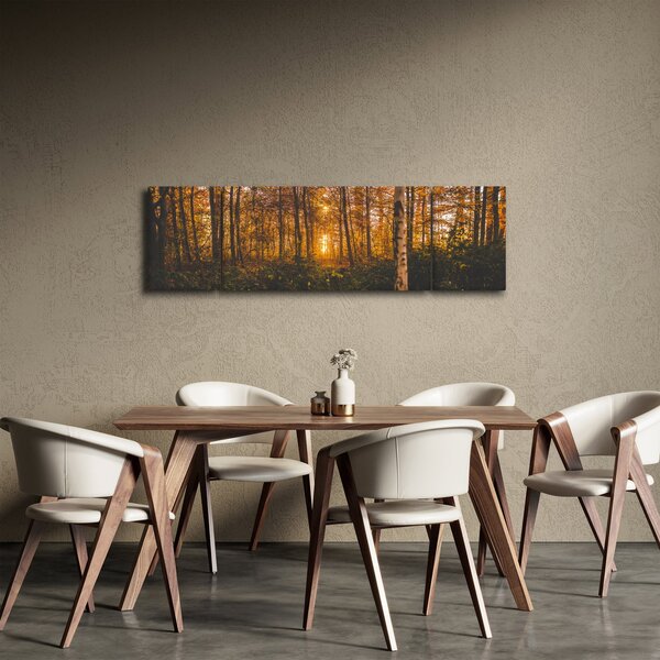 Obraz podzimního lesa (170x50 cm)