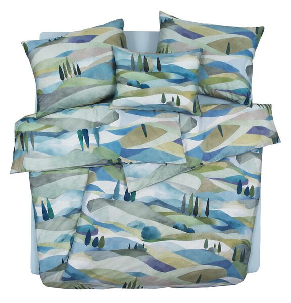 Povlečení SATÉN DESIGN tuscany zelenomodrá 140 x 200/70 x 90 cm