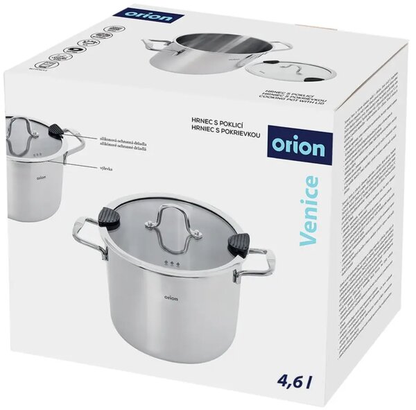 Venice Hrnec s poklicí 4,6 l, nerezový ORION 113378