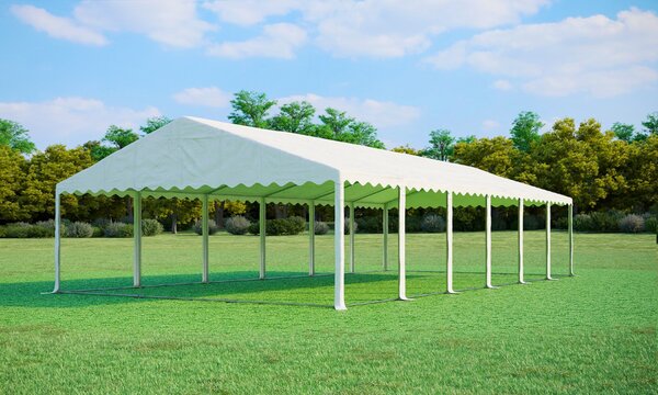 Párty stan 8x12m MAX 2m - ohnivzdorný barva Bílá