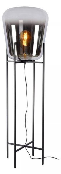 LUCIDE Stojací lampa GLORIA Smoke Grey, průměr 45cm