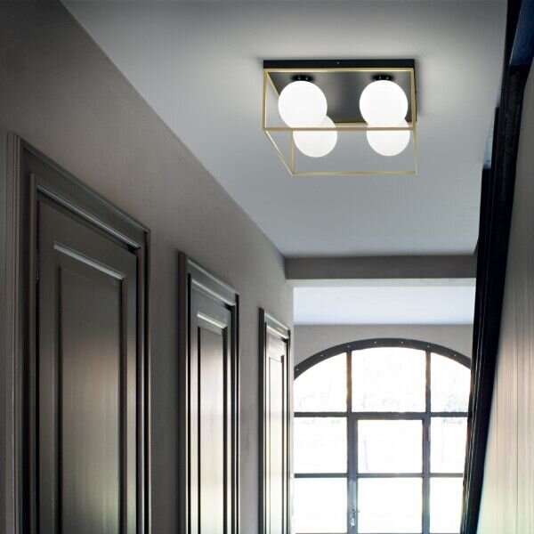 Stropní svítidlo Ideal lux 198156 Lingotto PL4 4xE14 40W černá
