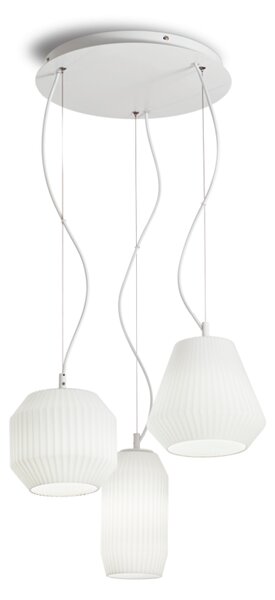 Závěsné svítidlo Ideal lux 198095 ORIGAMI SP3 3xE27 60W bílá