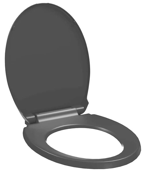 Toaletní sedátko pomalé sklápění rychloupínací černé 145021