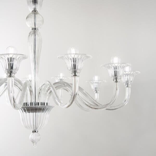 Závěsné svítidlo / Luster Ideal lux 199375 Brigitte SP12 trasparente 12xE14 40W chrom