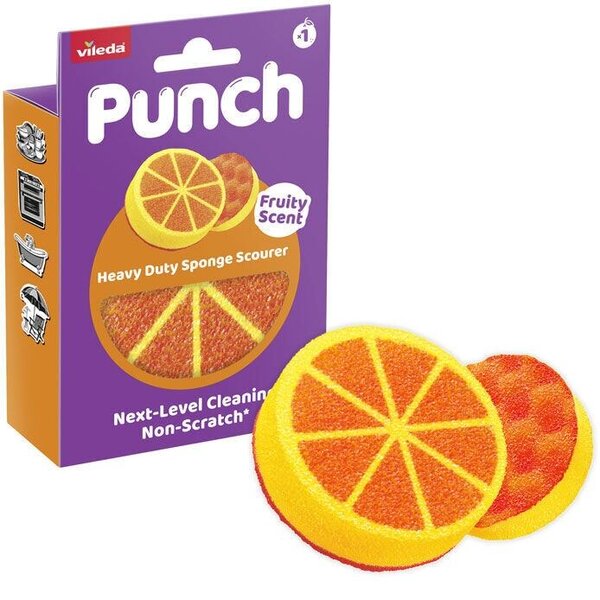 Punch Orange Extra účinná houbička 1 ks VILEDA 180758