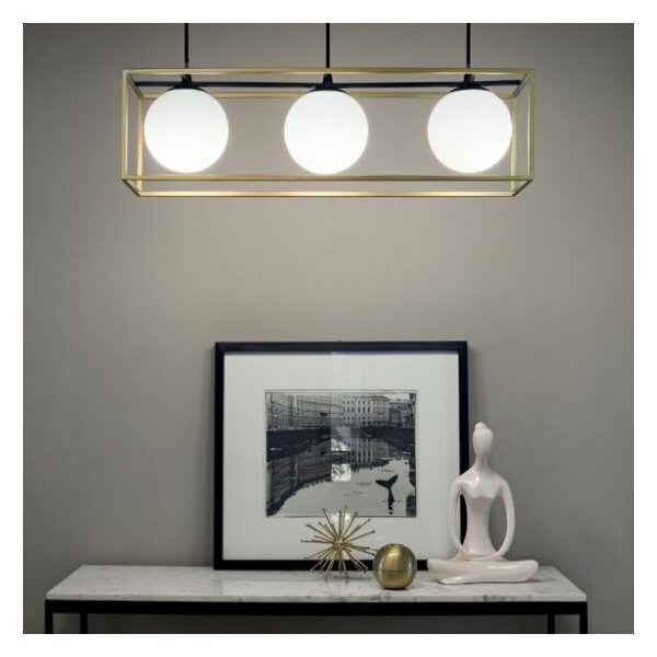 Závěsné svítidlo Ideal lux 198125 Lingotto SP3 3xE14 40W černá