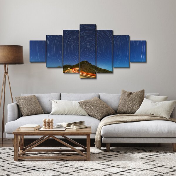 Obraz rotujících hvězd (210x100 cm)